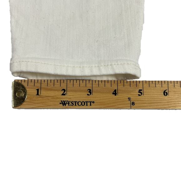 J. Crew Mercantile High Rise Skinny Denim Jeans Size 28 Off White Style G197 - Picture 11 of 11